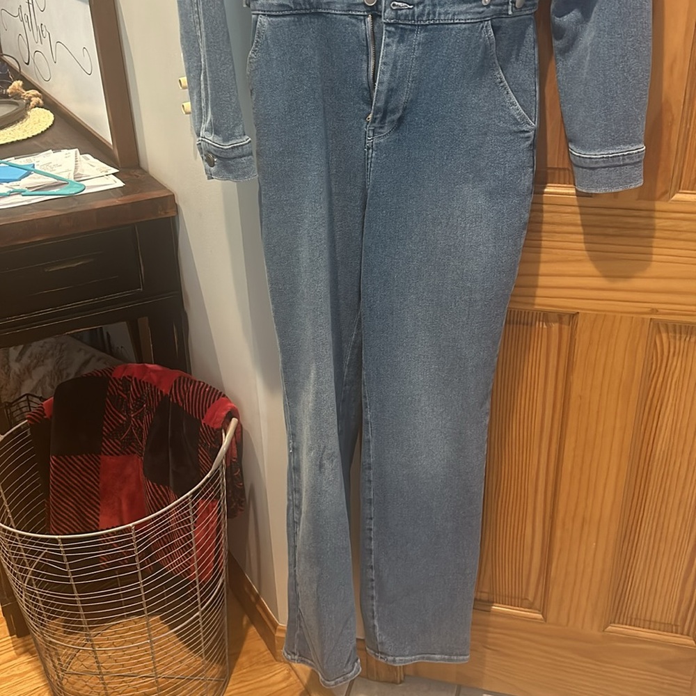 Brand New Good American Jean Jumpsuit - Picture 3 of 5